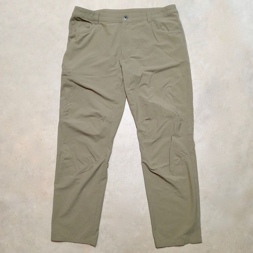 Patagonia Quandary Pants Size 38 (38x32) Hiking Nylon Chino Khaki Lightweight